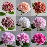KEWEI 1770 Kedatangan Baru Bunga Hydrangea Sutra Besar Bunga Hydrangea Buatan Dekorasi Rumah Salon Ruang Tamu Ornamen