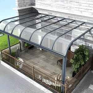 <span class=keywords><strong>Toldo</strong></span> Moderno Personalizado con Doble Vidrio Templado, Marco de Aluminio, Impermeable, Ecológico, Fácil de Montar, <span class=keywords><strong>Pérgola</strong></span> para Patio Exterior - Product Image 3