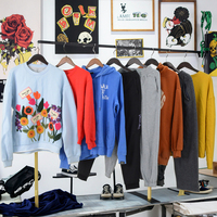 Vêtements de sport de marque d'occasion, sweats à capuche à col montant en coton, ballots de vêtements usagés pour l'hiver - Min. Commander 45 kg de New York