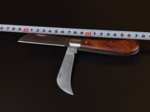 Couteau de greffage de jardin pliable à double lame, outil agricole <span class=keywords><strong>pour</strong></span> greffage et bouturage, ciseaux de taille <span class=keywords><strong>pour</strong></span> semis et arbres - Product Image 4