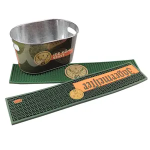 Jagermeister แผ่นยาง PVC กันลื่นแบบกำหนดเอง,แผ่นรองบาร์