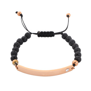 Bracelet tendance réglable en acier inoxydable plaqué or et argent, gravé à la main avec un texte inspirant, pour unisexe, anniversaire - Product Image 2