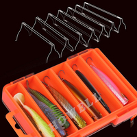 Howell Portable 138*103mm Double Couche PP En Plastique Tackle Box 12 Compartiments Pêche Leurre Mallette De Rangement Étanche Siège Boîte Rivière