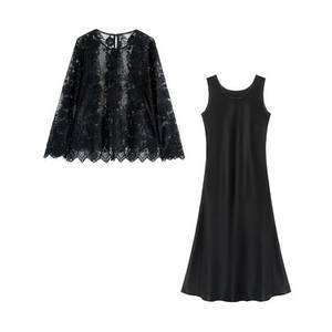 Ensemble <span class=keywords><strong>short</strong></span> 2 pièces décontracté haut de gamme pour l'été, coupe régulière, col en V, 100 % polyester tissé, motif uni, respirant - Product Image 2