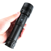 Lampe torche LED rechargeable STARYNITE avec zoom, XHP70, avec port de charge de type C