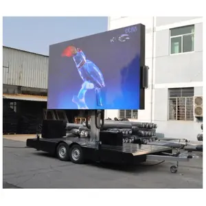 Remorque d'affichage Led étanche, écran LED couleur Mobile, remorque d'affichage publicitaire led