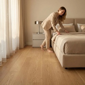 Plancher en bois d'ingénierie en chêne blanc nacré de 7 1/2 po de large, qualité sélectionnée, pour villas - Product Image 2