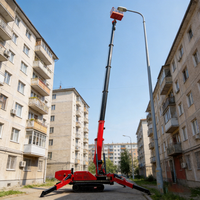 Grue sur chenilles RST L-651Spider, 8 tonnes, diesel, hydraulique, robuste, compacte, pour travaux de construction en extérieur, CE