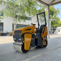 Prix d'usine Rouleau compresseur vibrant haute performance de 1 tonne de haute qualité Rouleau à double tambour sur compacteur Rouleau d'asphalte
