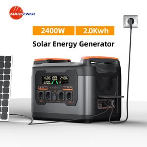 เครื่องกำเนิดไฟฟ้าพลังงานแสงอาทิตย์แบบพกพา 2400w 2000Wh สถานีไฟฟ้าพกพา ช่องเสียบ EU US 230V LiFePO4 สำหรับใช้ในครัวเรือนและกิจกรรมกลางแจ้ง - Product Image 2