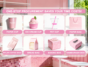 Environmental protection Disposable Custom <strong>Mini</strong> Packaging Yogurt Frozen Sundae Gelato Container Ice Cream <strong>Paper</strong> <strong>Cups</strong> with Lids - Product Image 5