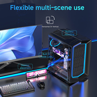 Écran auxiliaire AJAZZ NKP02 9,16 pouces IPS pour la surveillance des données matérielles du PC en temps réel, boîtier en alliage d'aluminium pour modding de boîtier de bureau