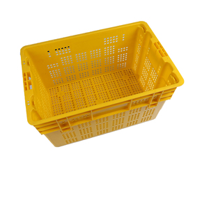 Foldable Basket Crates Vented Crate Basket for Sale Wholesale Transport Plastic Crates Plastic Vegetable Fruits Solid Box