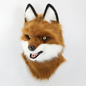 Maschera realistica testa di <span class=keywords><strong>lupo</strong></span> peluche con artigli a testa piena di pelliccia sintetica per festa di Natale di Halloween Cosplay - Product Image 6