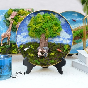 All'ingrosso muschio essiccato fai da te pittura a olio set per bambini fatto a mano disegno altri fiori decorativi e piante - Product Image 2