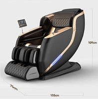 Fauteuil de massage électrique de luxe, fauteuil de massage shiatsu, corps entier, zéro gravité
