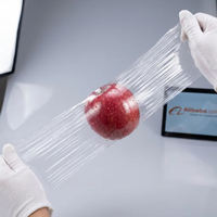 Biologisch afbreekbare zachte clingfilm, composteerbare PLA PBAT transparante voedselveilige wikkelrol voor koekjes & cake