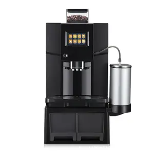 حار بيع مزدوجة الفول القهوة الكهربائية ماكينة إسبريسو مع طاحونة باريستا القهوة Pulper طحن