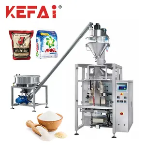 KEFAI बड़ा बैग ऊर्ध्वाधर स्वचालित 500g 1kg 2kg आटा दूध साबुन पाउडर/वाशिंग पाउडर डिटर्जेंट भरने पैकिंग मशीन