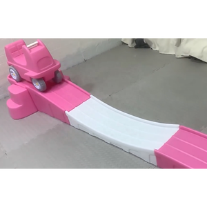 Trắng và đầy màu sắc mềm chơi xuống roller coaster <span class=keywords><strong>Slide</strong></span> thú vị thiết bị chơi trẻ em - Product Image 6