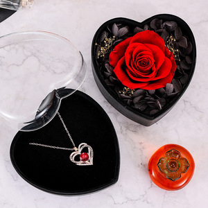 Conservato esclusivo eterno vero Rose Saint <span class=keywords><strong>Valentin</strong></span> San <span class=keywords><strong>St</strong></span> Set Rose portagioie Happy Ro madre's Gif regali di San valentino - Product Image 4
