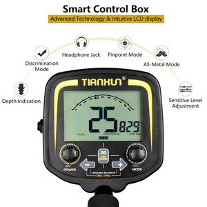 เครื่องตรวจจับโลหะ TX850 รุ่น Gold ความไวสูง สำหรับการล่าสมบัติใต้ดิน พร้อมหน้าจอ LCD - Product Image 2
