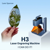 Machine de marquage et de gravure laser portable de bureau mini Sparrow à bas prix pour le bois, le cuir, le plastique et les feuilles
