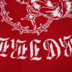Noël jeter couverture 100% Polyester rouge amant fille Rose motif tricoté couverture pour vacances décor à la maison - Product Image 2