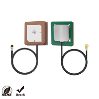 Antena de Parche Cerámica Activa de 15x15mm, Banda L1 1575MHz, Alta Ganancia, LNA, 1 Cable, Antena GPS