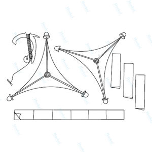 Supports triangulaires en plastique <span class=keywords><strong>pour</strong></span> affiches graphiques, kits mobiles avec crochet de plafond, clips universels <span class=keywords><strong>pour</strong></span> bord de panneau - Product Image 3