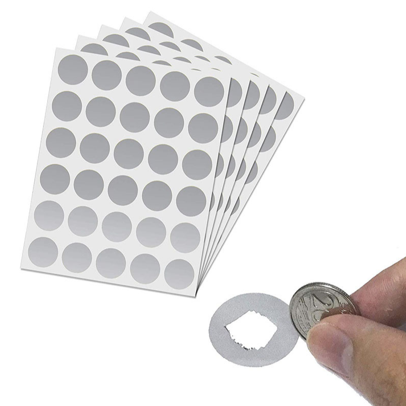Plata (1 "por etiqueta, 30PCS/sheet)