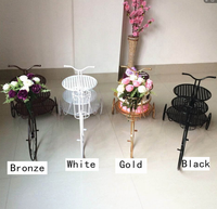 Support à gâteau de mariage en fer multicouche en forme de vélo à 3 niveaux, présentoir à desserts en métal pour fête de mariage