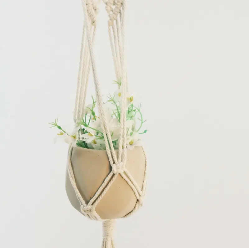 Macrame Plant Houders En Hangers Decoratief Huis Gemaakt Van 100% Polyester Ornament