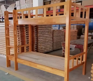 Direct de l'usine lits superposés bon marché de style simple pour <span class=keywords><strong>chambre</strong></span> <span class=keywords><strong>à</strong></span> <span class=keywords><strong>coucher</strong></span> salon école hôtel en bois de chêne massif lits superposés pour enfants adultes - Product Image 6