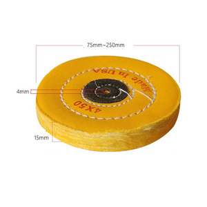 Disco di Lucidatura in Cotone da 8 Pollici Mola per lucidatura da banco per macchine lucidatrici, ideale per gioielli, vetro, utensili <span class=keywords><strong>e</strong></span> altro ancora. Albero di supporto da 5/8 di pollice - Product Image 4