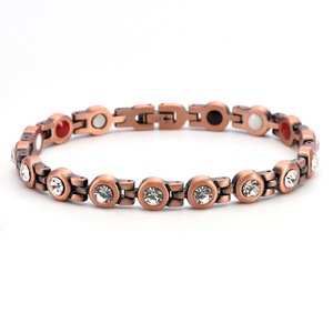 Bracelete de Saúde Bio de Cobre Puro com Terapia Magnética Clássica, Novo e Mais Vendido, Joia para Mulheres, Presente - Product Image 1
