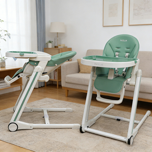 Chaise haute moderne <span class=keywords><strong>pour</strong></span> bébé avec roulettes, siège <span class=keywords><strong>rehausseur</strong></span> de sécurité en plastique <span class=keywords><strong>pour</strong></span> l'alimentation des bébés, mobilier <span class=keywords><strong>pour</strong></span> enfants 	 baby Neue - Product Image 3