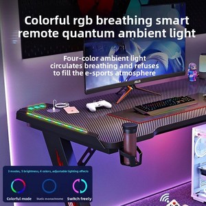 Escritorio de <span class=keywords><strong>Ordenador</strong></span> Motorizado de Altura Ajustable de Alta Calidad y Gran Venta, Mesa de Gaming Eléctrica para PC con LED - Product Image 3