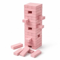 Jeux de blocs de bois empilés de 48 pièces pour adultes Défis amusants passionnants pour les couples Relations entre tous les sexes