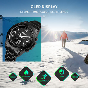 SKMEI 1464 <span class=keywords><strong>3</strong></span> Time Analog Thể Thao Kỹ Thuật Số Đồng Hồ Đeo Tay Quartz Đồng Hồ Đeo Tay Chống Nước Pedometer La Bàn Đồng Hồ Cho Nam - Product Image 4