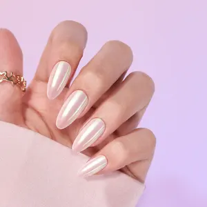 New Arriver Custom Wedding Simple Haileybieber Nails Glazed Donut Nails Pearl Nails