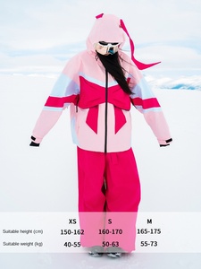 Nuevo Conjunto de Traje de Esquí para Mujer, Estilo Lindo con Lazo, Impermeable, Cálido, Holgado, para Adultos, Materiales Premium y Reforzado - Product Image 4