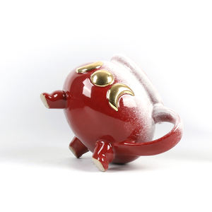 Taza de gres con esmalte reactivo, tazas de café con <span class=keywords><strong>sol</strong></span> y luna grandes, tazas de cerámica roja y blanca al <span class=keywords><strong>por</strong></span> <span class=keywords><strong>mayor</strong></span> - Product Image 5