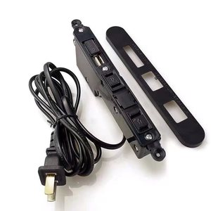 ปลั๊กไฟแบบซ่อนพร้อมช่องเสียบ USB คู่ 2 ช่องเสียบ AC 1 พอร์ต USB ปลั๊กพ่วงเพื่อความปลอดภัยสำหรับโต๊ะทำงาน โต๊ะข้างเตียง โต๊ะสำนักงาน - Product Image 3