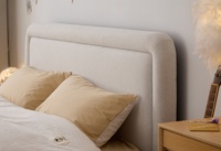 Cadre de lit double 2026 avec réglage pneumatique de la hauteur et espace de rangement, lit rembourré pour chambre à coucher