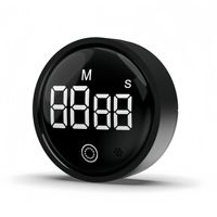 Nouveau minuteur numérique rotatif intelligent à commande vocale, fixation magnétique, en ABS, avec alertes, pour cuisine, affichage visible