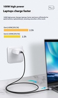 Câble USB-C à USB-C coudé à 90 degrés de 2 m, 10 Gbit/s, 4K 0Hz, PD 100W, USB 3.2 Gen2, charge rapide 5A, en PVC, pour tablettes