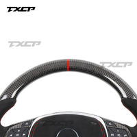 Pour Mercedes Benz AMG CLASSE C W204 C63 W212 W218 W207 W172 W117 SLK CLK A35 A45 S63 C43 E53 E63 LED Volant en fibre de carbone