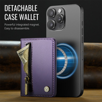 2026 nouveau Design Magsafe accessoires porte-cartes magnétiques en cuir Pu Premium boucle portefeuille pour Iphone 17