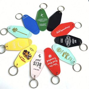 Factory Direct High Quality Retro Inspired Motel Keychains Custom Motel Key Tag - Product Image 1